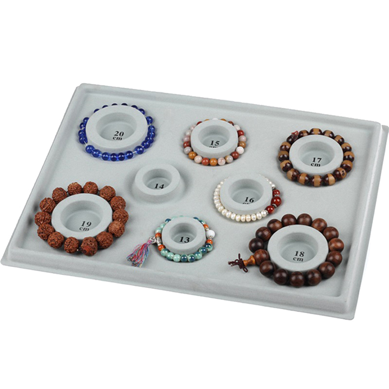 Art Craft Ideas - Gray Flocked Bead Board Bracelet Beading