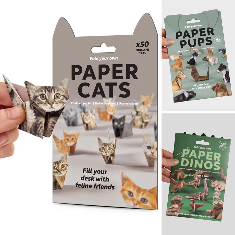 Art Craft Dinosaurs - Creative DIY Origami Paper Set 50