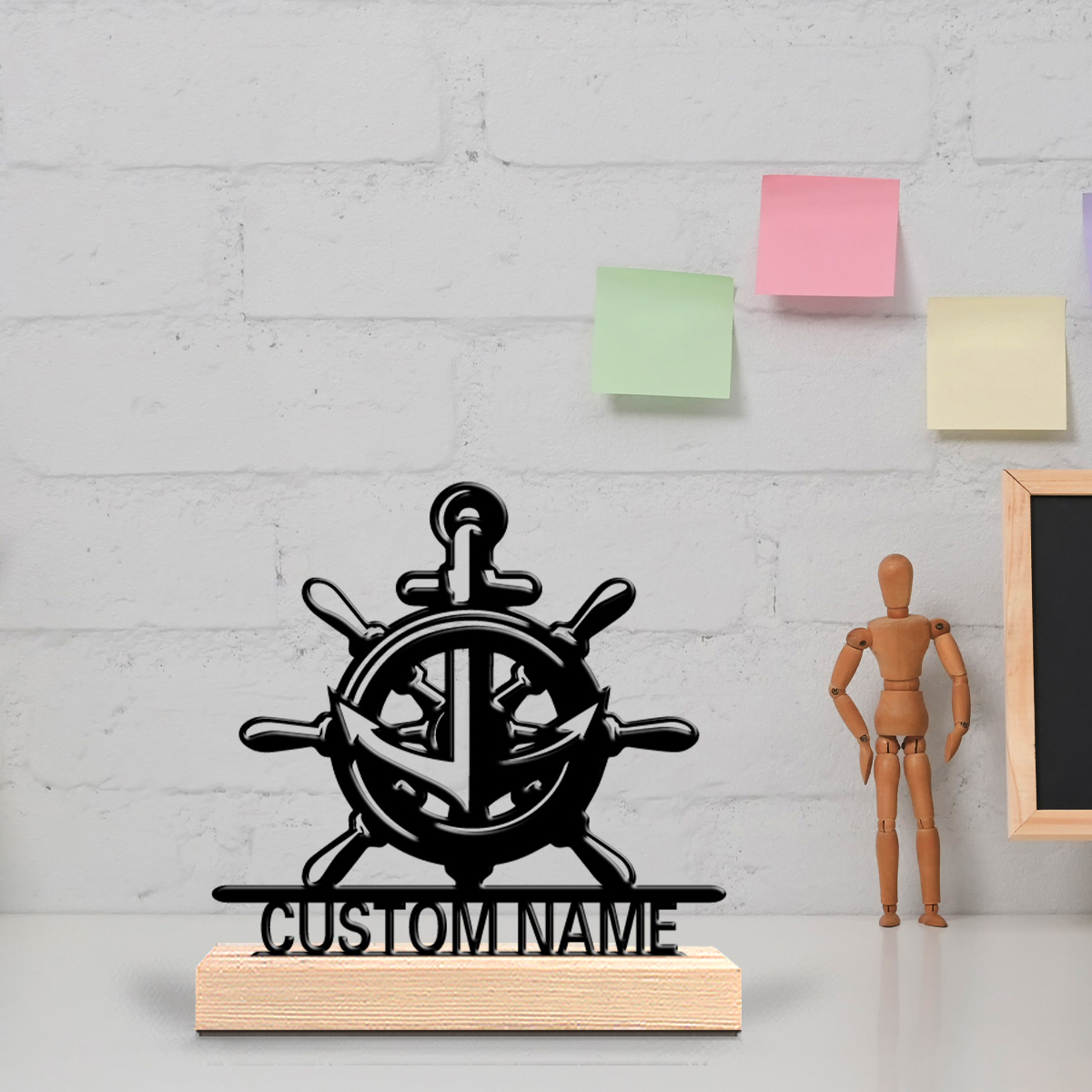Art Craft Names - 1pc Simple boat anchor Custom Name