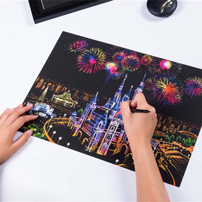 Art Craft Notebook - New Creative Magic Scratch Art Crafts