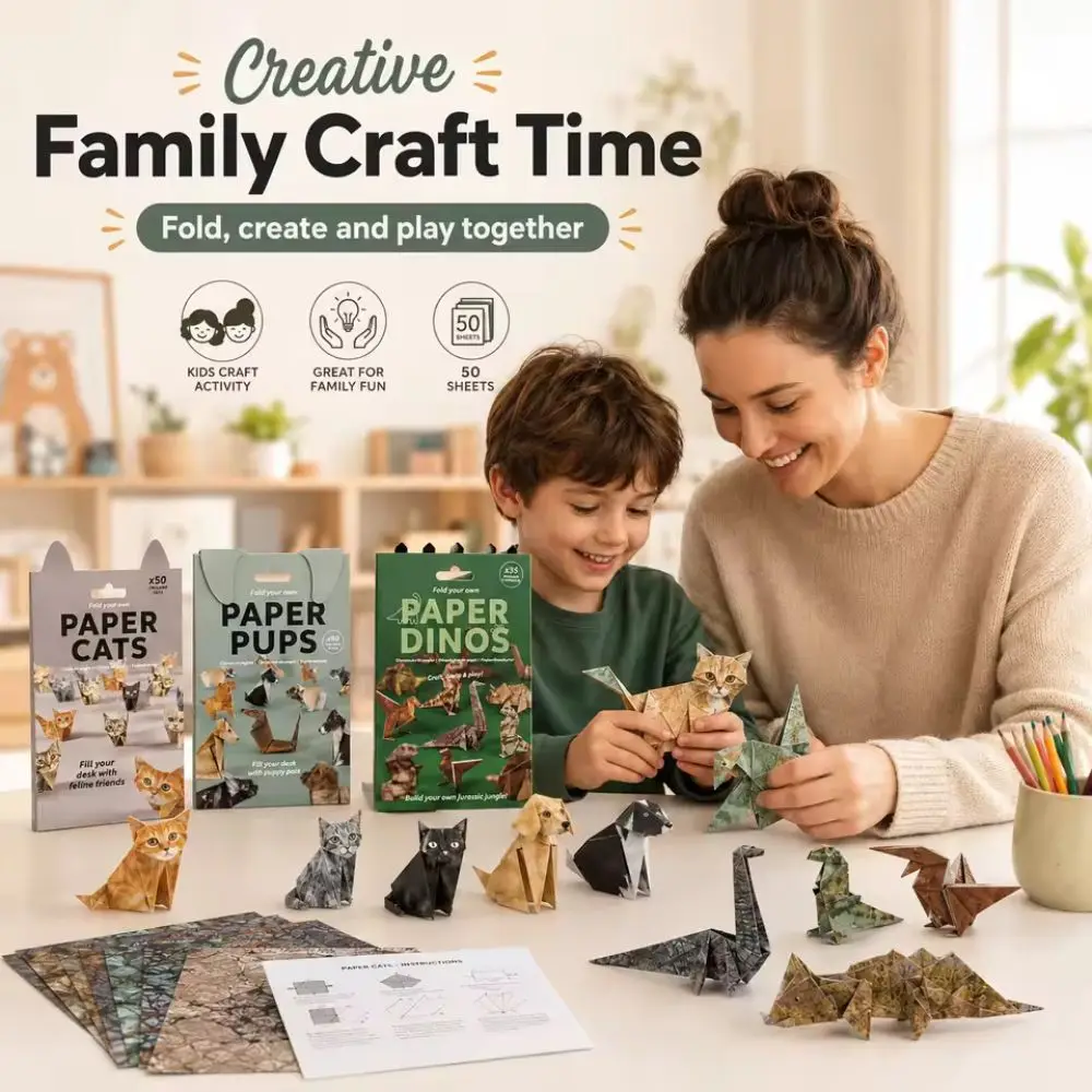 Art Craft Dinosaurs - Creative DIY Paper Cats 50 Sheets