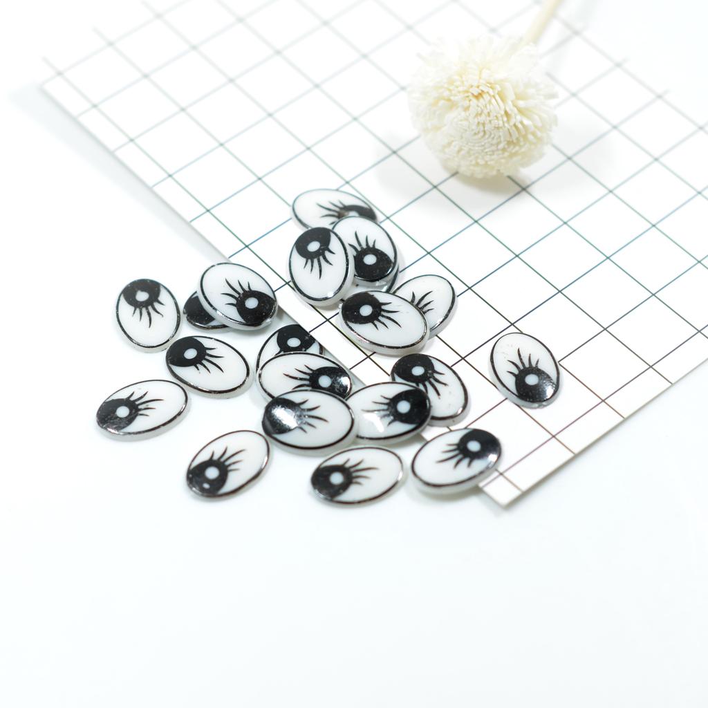 Flat Oval Cartoon Eyes Plastic - огляд і ціна Art Craft Eyes