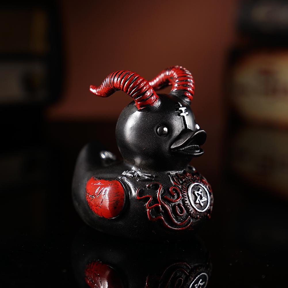 Gothic Satan Duck Statue Goth  - огляд і ціна Art Craft Duck