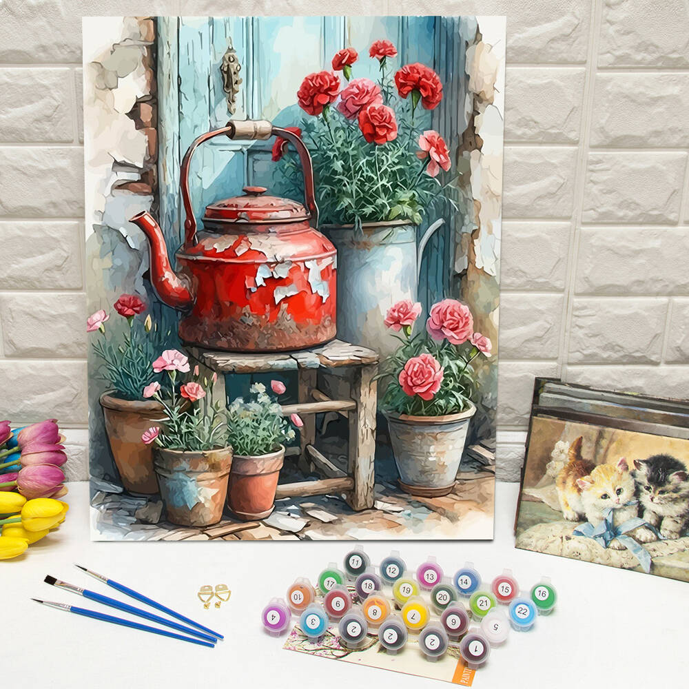 DIY Digital Oil Painting Kettl - огляд і ціна Art Craft Door