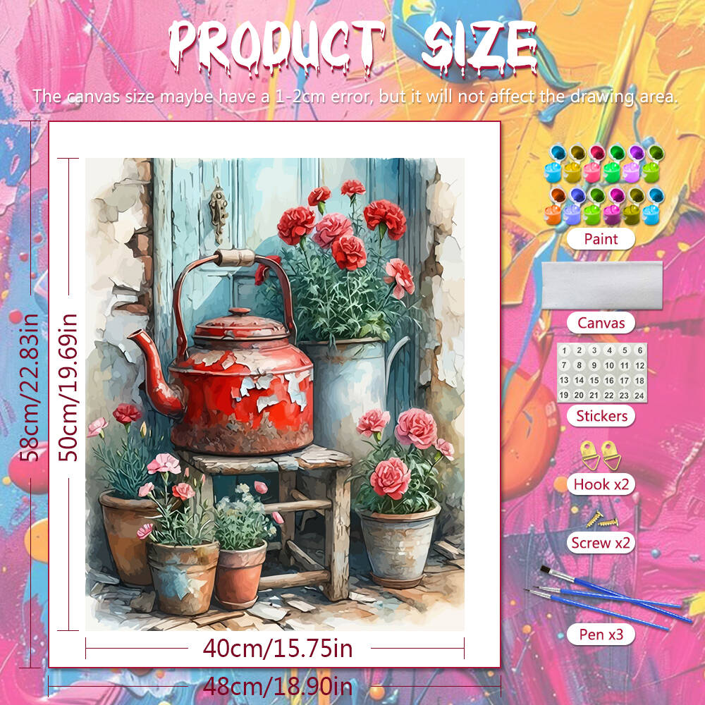 DIY Digital Oil Painting Kettl - огляд і ціна Art Craft Door