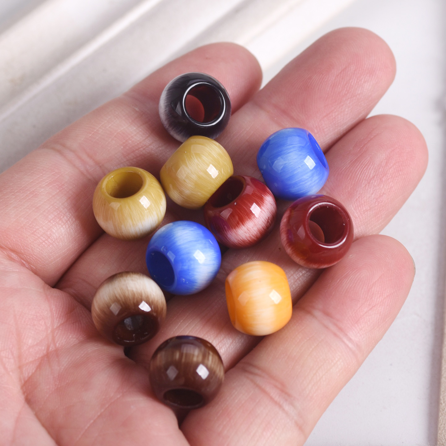 10pcs Cat Eye 14mm Glossy Big  - огляд і ціна Art Craft Eyes