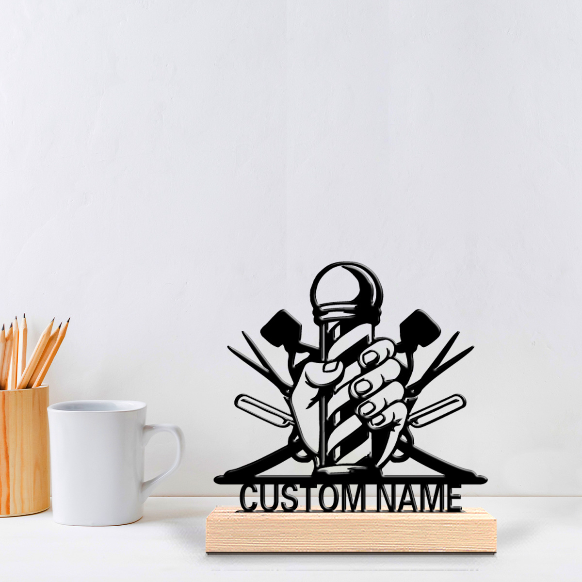 1pc Simple BARBER haircut Meta - огляд і ціна Art Craft Names