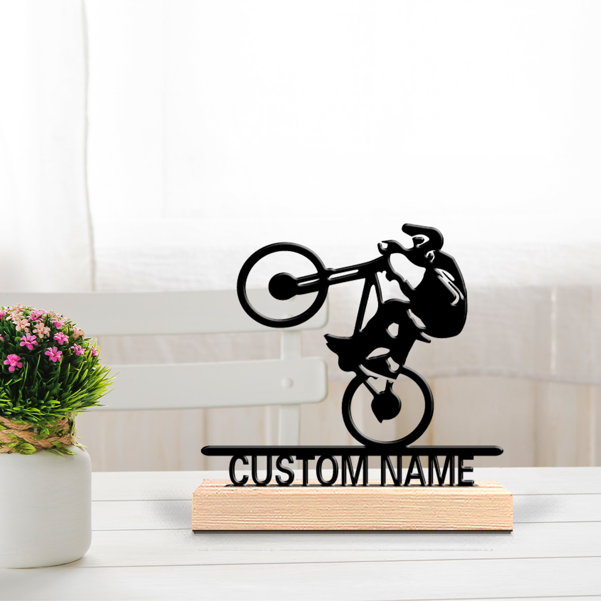 1pc Fashion bike Custom Name M - огляд і ціна Art Craft Names