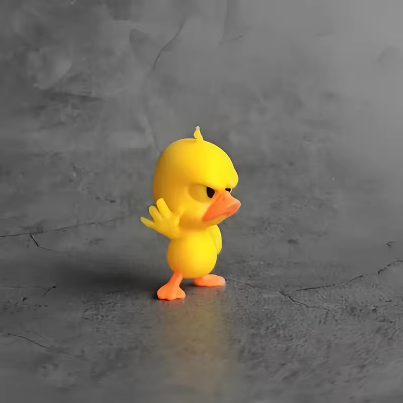 6cm Angry Yellow Duck Statue w - огляд і ціна Art Craft Duck