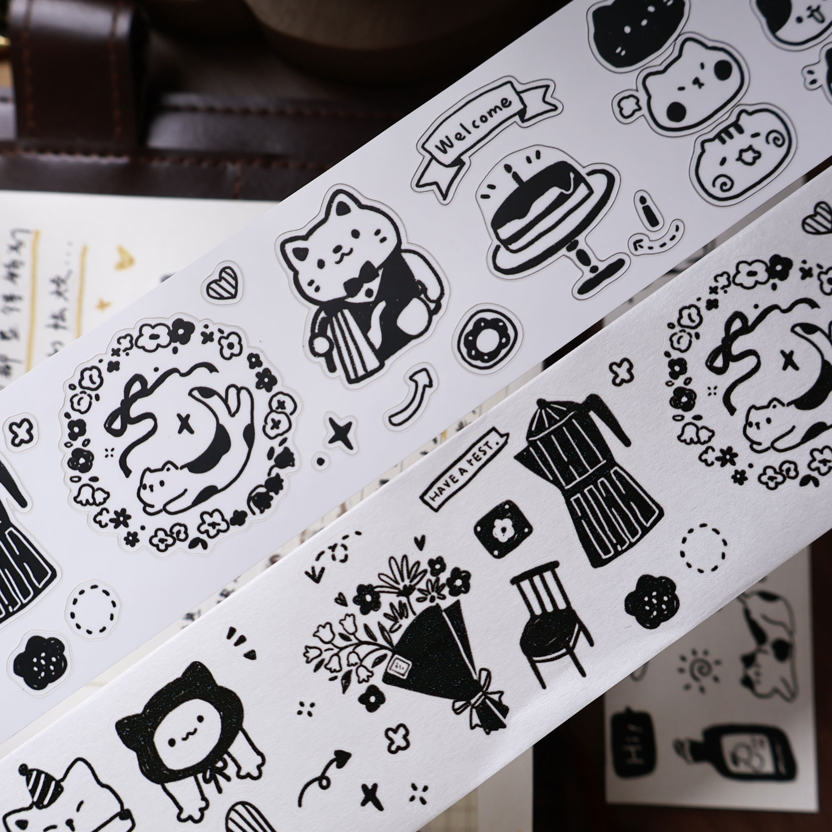 YiEr Studio Vintage Daily Cat' - огляд і ціна Washi Tape Rolls