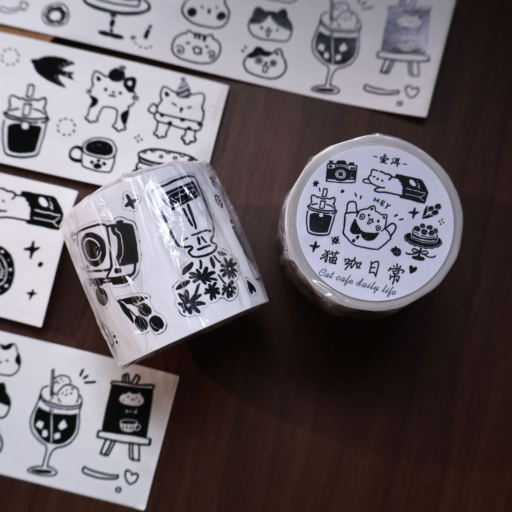 YiEr Studio Vintage Daily Cat' - огляд і ціна Washi Tape Rolls