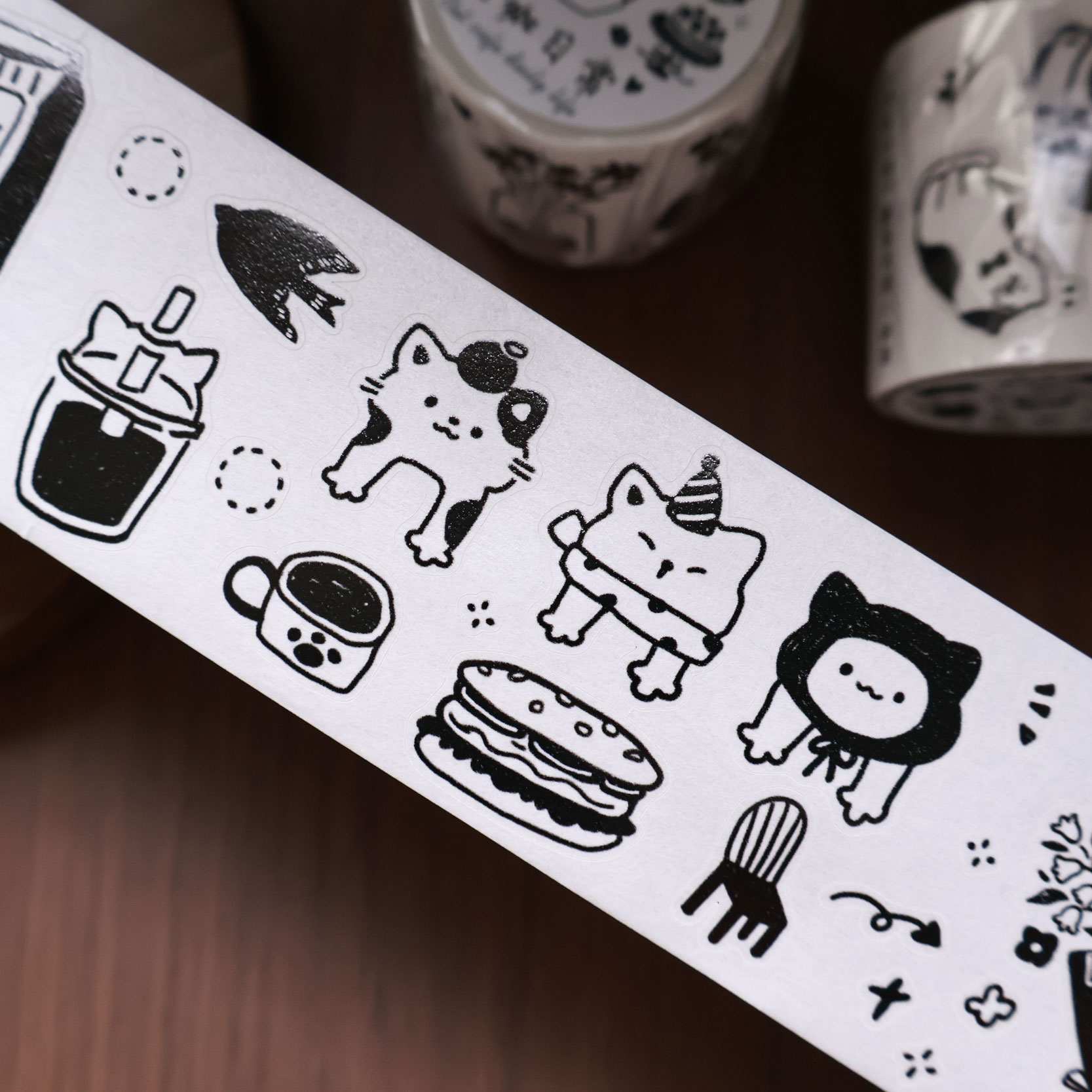 YiEr Studio Vintage Daily Cat' - огляд і ціна Washi Tape Rolls