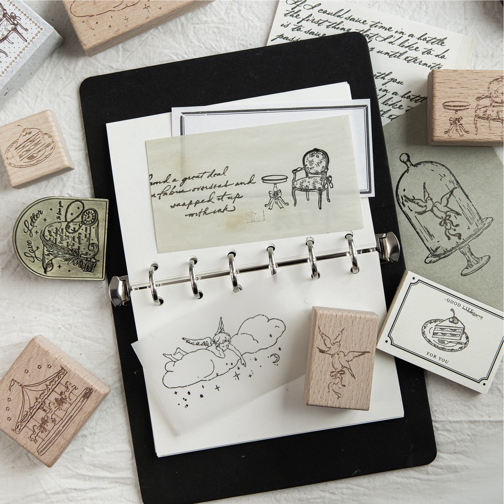 Vintage Wood Cartoon Pattern R - огляд і ціна Art Craft Notebook
