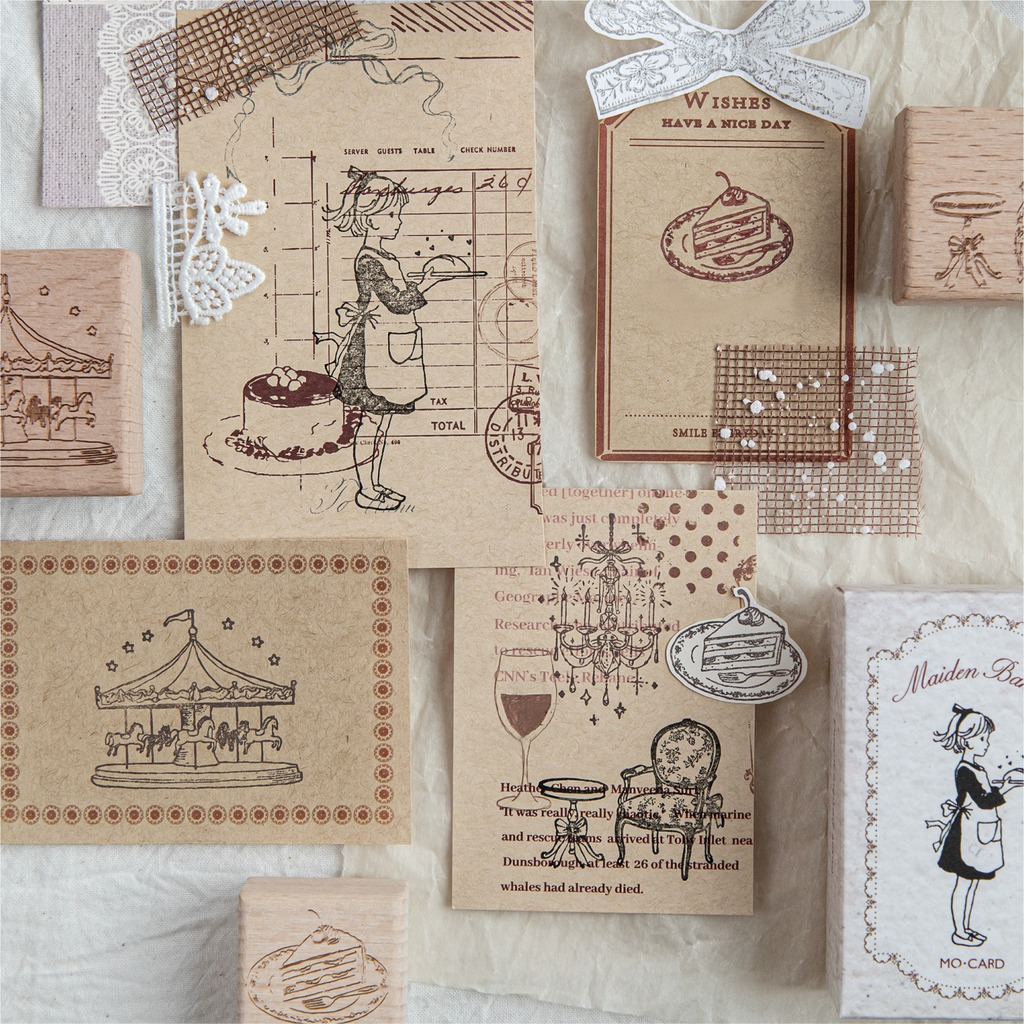 Vintage Wood Cartoon Pattern R - огляд і ціна Art Craft Notebook