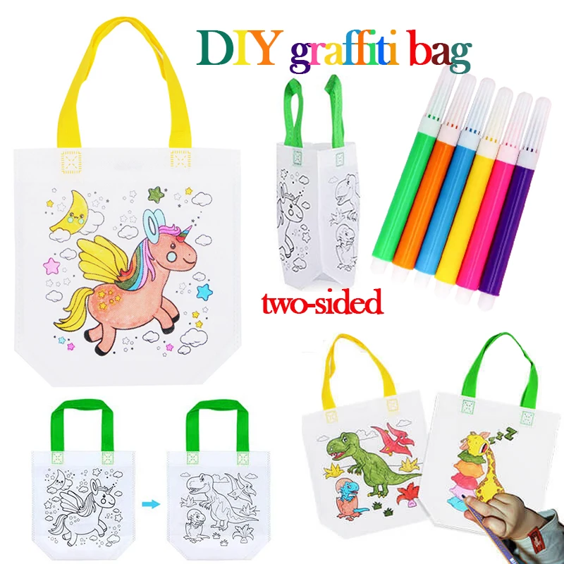 1-10pcs Sets DIY Graffiti Bag  - огляд і ціна Art Craft Notebook