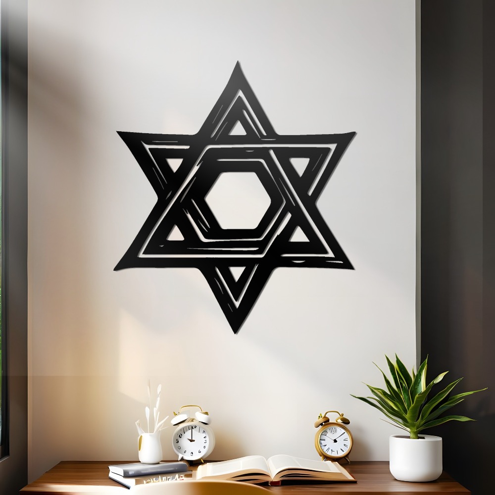 CIFBUY Iron Wall Art Star of D - огляд і ціна Art & Craft Qatar