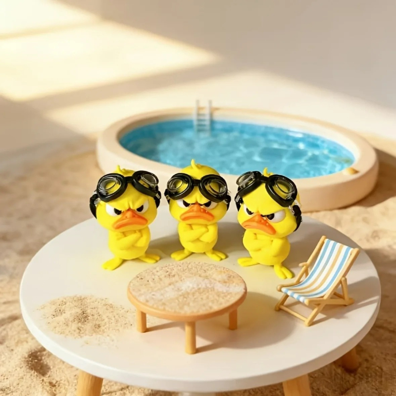 1PC Angry Hug Duck Figurine Wi - огляд і ціна Art Craft Duck