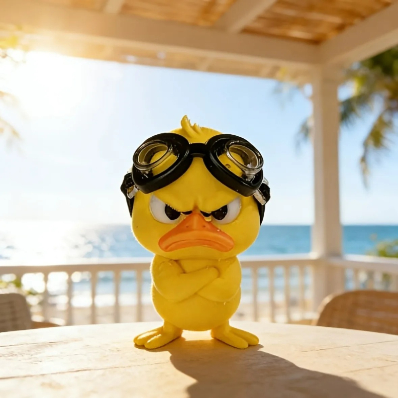 1PC Angry Hug Duck Figurine Wi - огляд і ціна Art Craft Duck