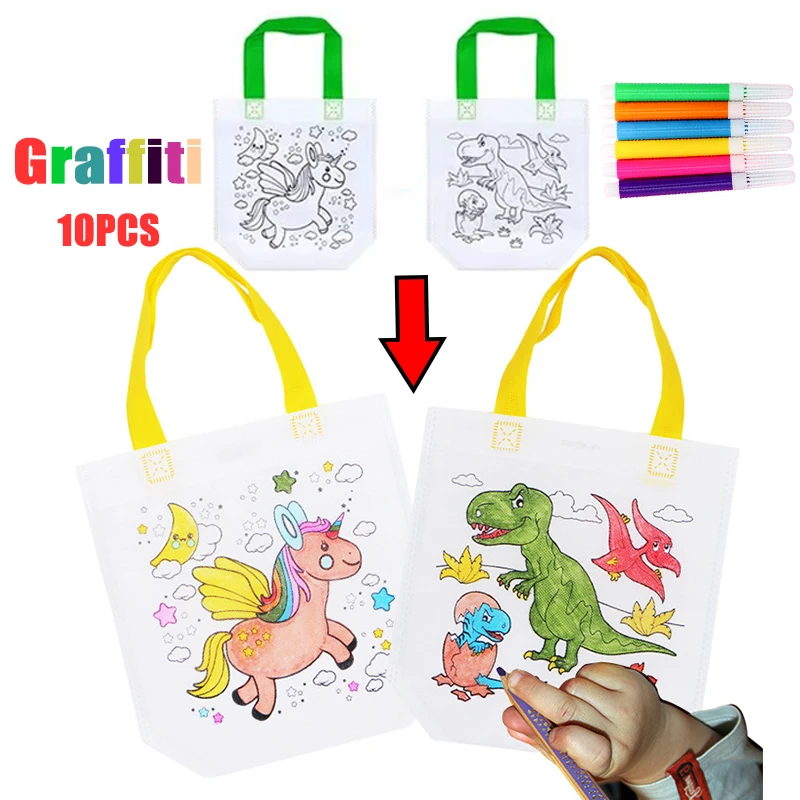 1-10pcs Sets DIY Graffiti Bag  - огляд і ціна Art Craft Notebook