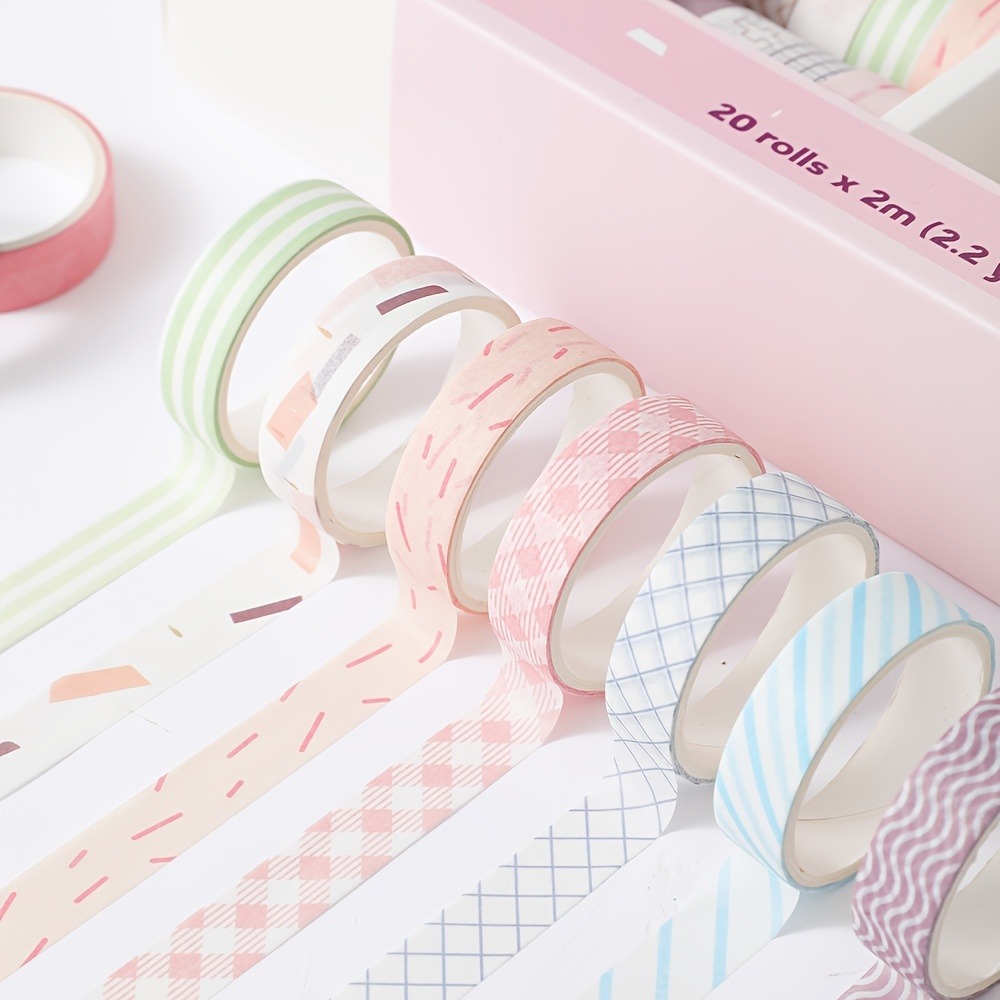 20 Rolls of Macaron Tape, 0.4i - огляд і ціна Art Craft Notebook