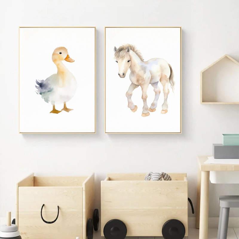 Watercolor Farm Animals Baby H - огляд і ціна Art Craft Duck