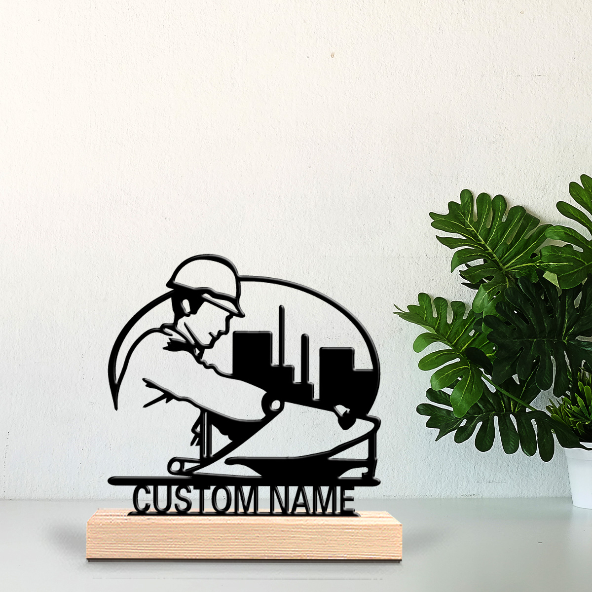 1pc construction worker Custom - огляд і ціна Art Craft Names