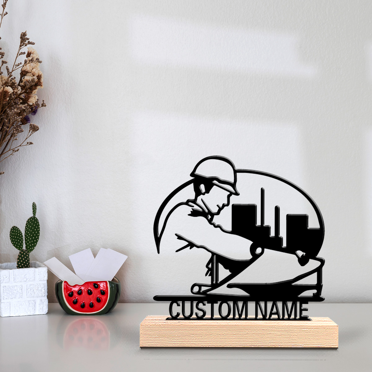 1pc construction worker Custom - огляд і ціна Art Craft Names