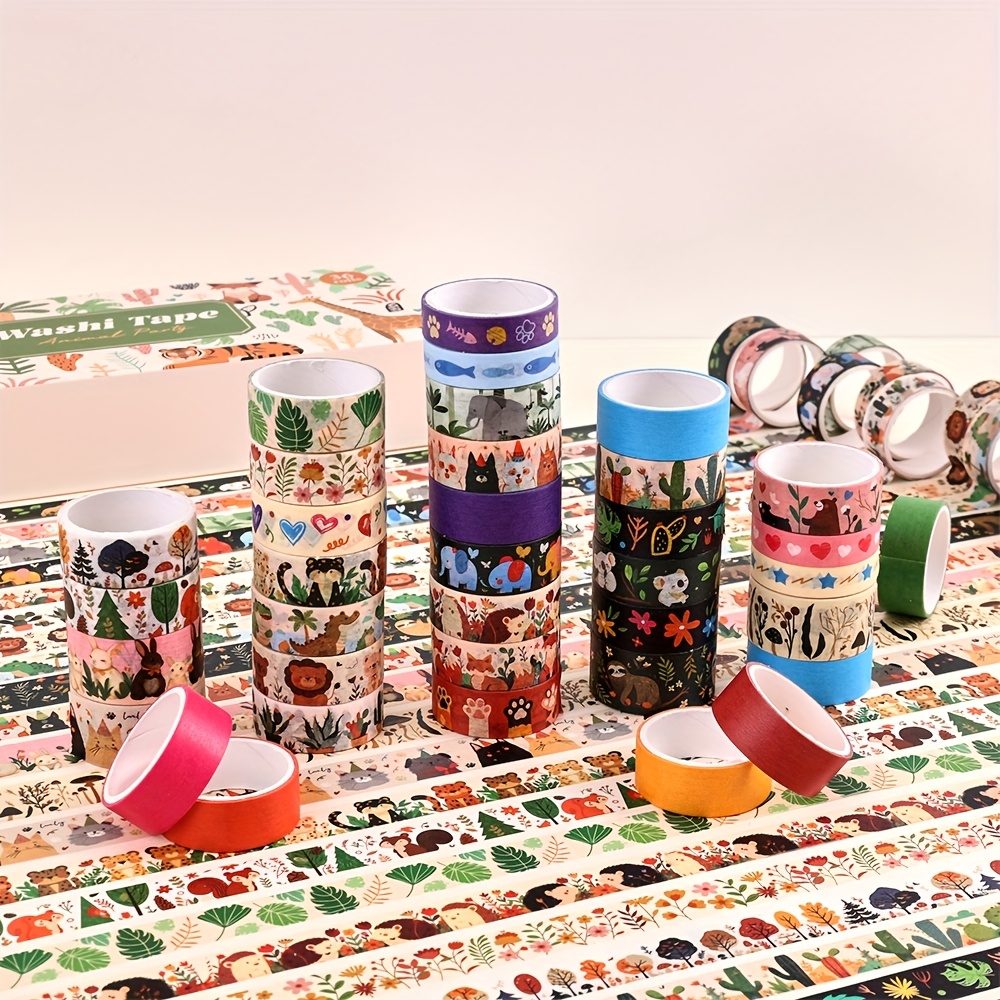 36 Rolls Vintage Animal Party  - огляд і ціна Washi Tape Rolls