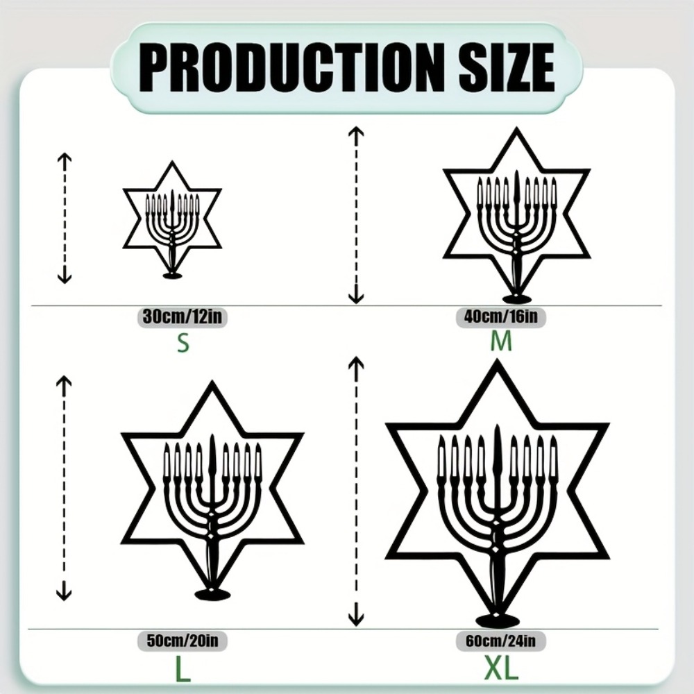 CIFBUY Metal Wall Art Menorah  - огляд і ціна Art & Craft Qatar