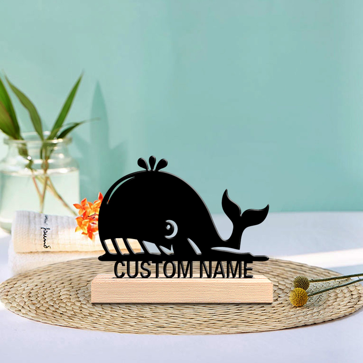 1pc Abstract whale Customized  - огляд і ціна Art Craft Names