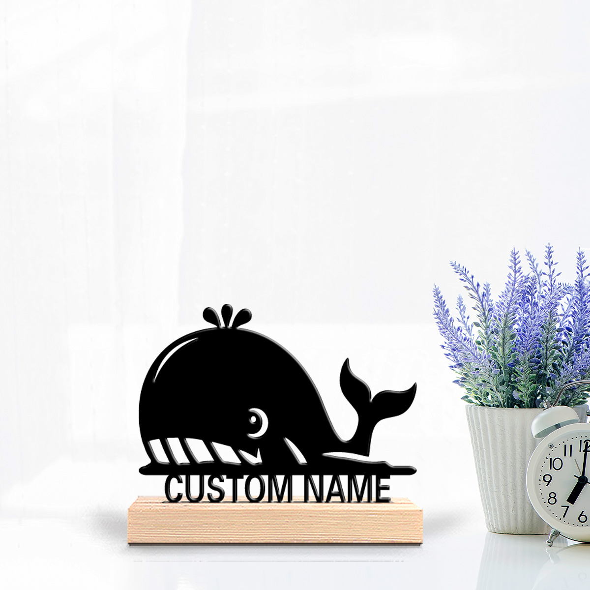 1pc Abstract whale Customized  - огляд і ціна Art Craft Names