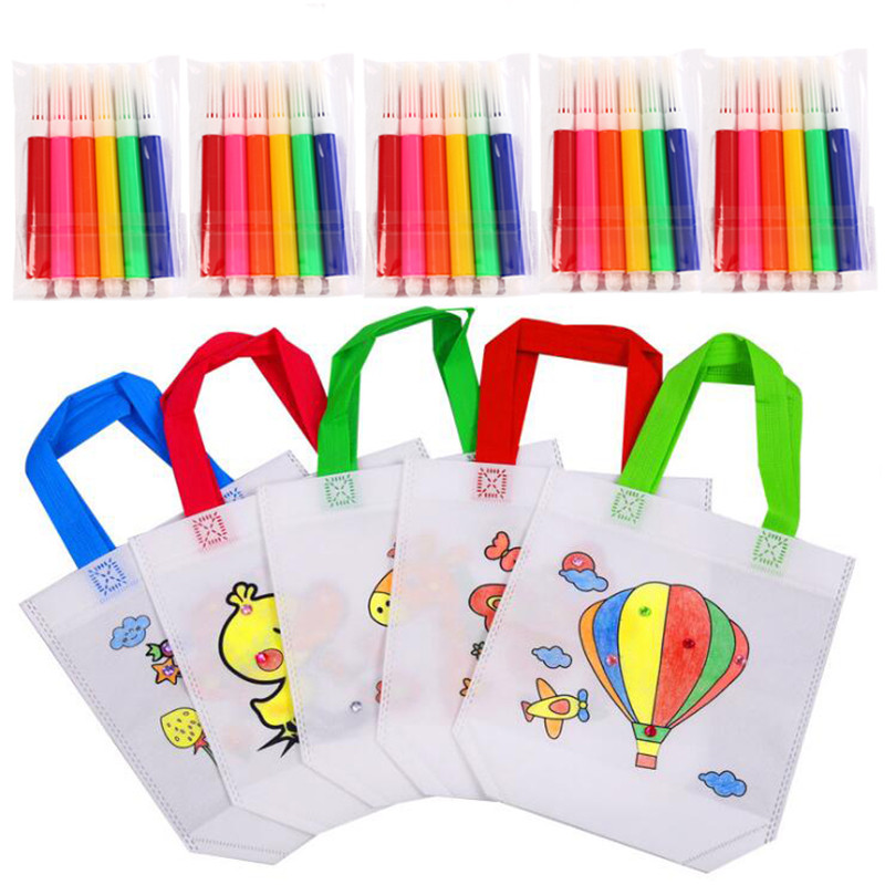 5 Sets DIY Graffiti Bag with M - огляд і ціна Art Craft Notebook