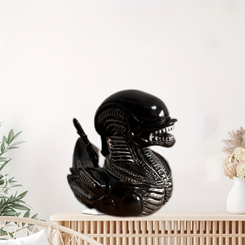 Alien Duck Resin Statue，Evil A - огляд і ціна Art Craft Duck