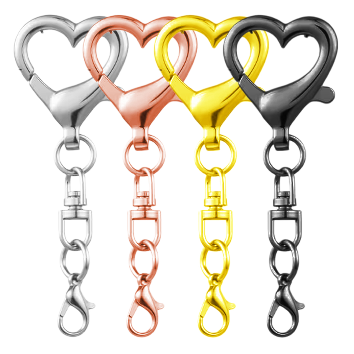 5/15/30Pcs Heart Shaped Swivel - огляд і ціна Art Craft Ideas