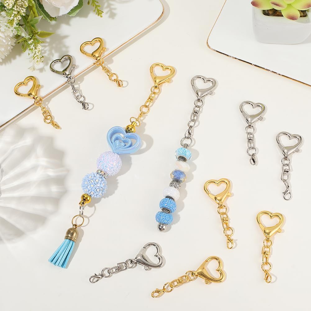 5/15/30Pcs Heart Shaped Swivel - огляд і ціна Art Craft Ideas