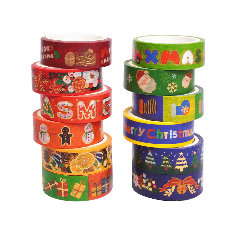 12 Rolls Of Vintage Christmas  - огляд і ціна Washi Tape Rolls