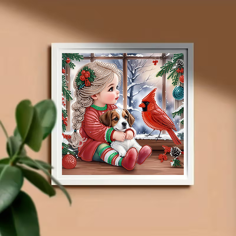 Winter Girl and Dog Diamond Pa - огляд і ціна Art Craft Girl