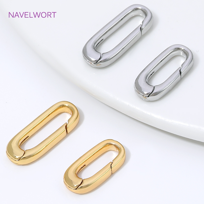 1/2/4Pcs 18K Gold Plated Oval  - огляд і ціна Art Craft Ideas