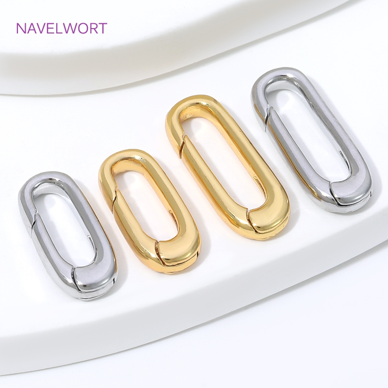 1/2/4Pcs 18K Gold Plated Oval  - огляд і ціна Art Craft Ideas