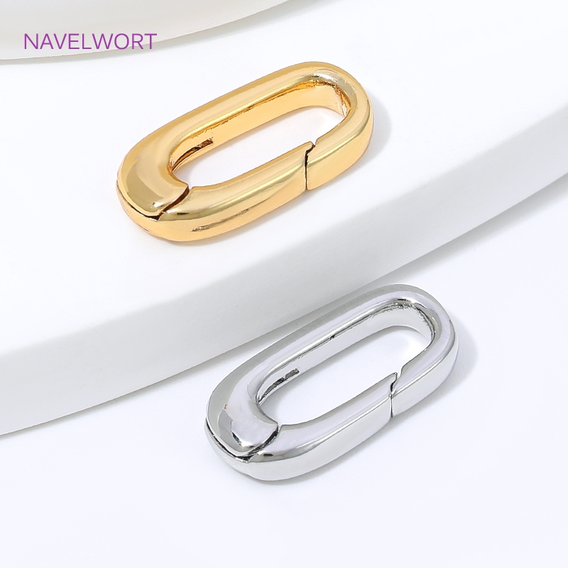1/2/4Pcs 18K Gold Plated Oval  - огляд і ціна Art Craft Ideas