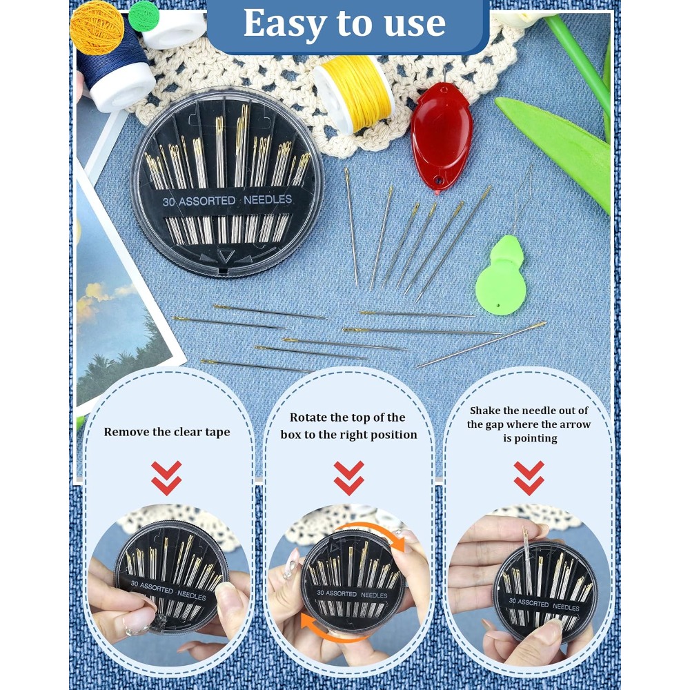 30-Count Steel Hand Sewing Nee - огляд і ціна Art Craft Eyes