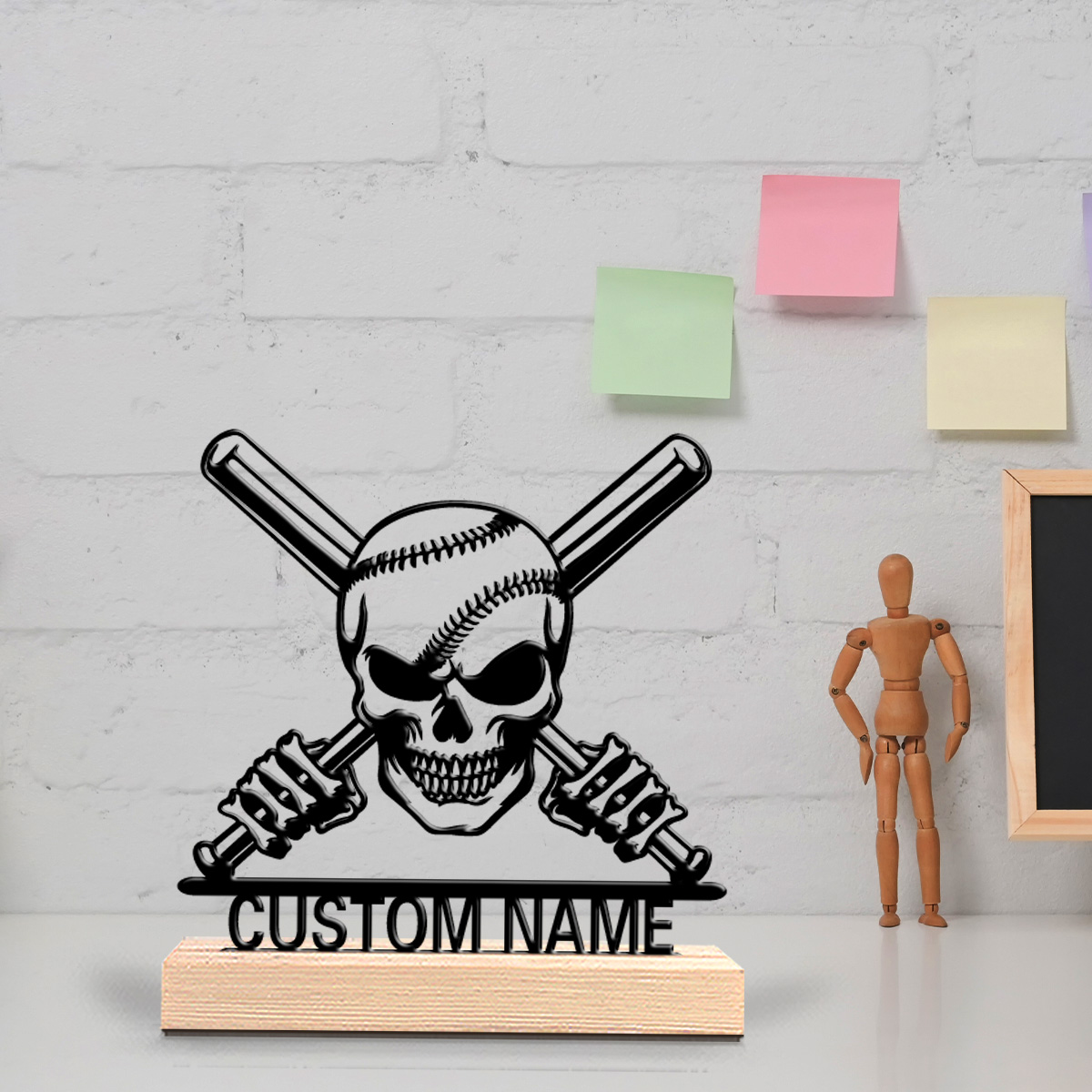 1pc Abstract Skeleton Baseball - огляд і ціна Art Craft Names