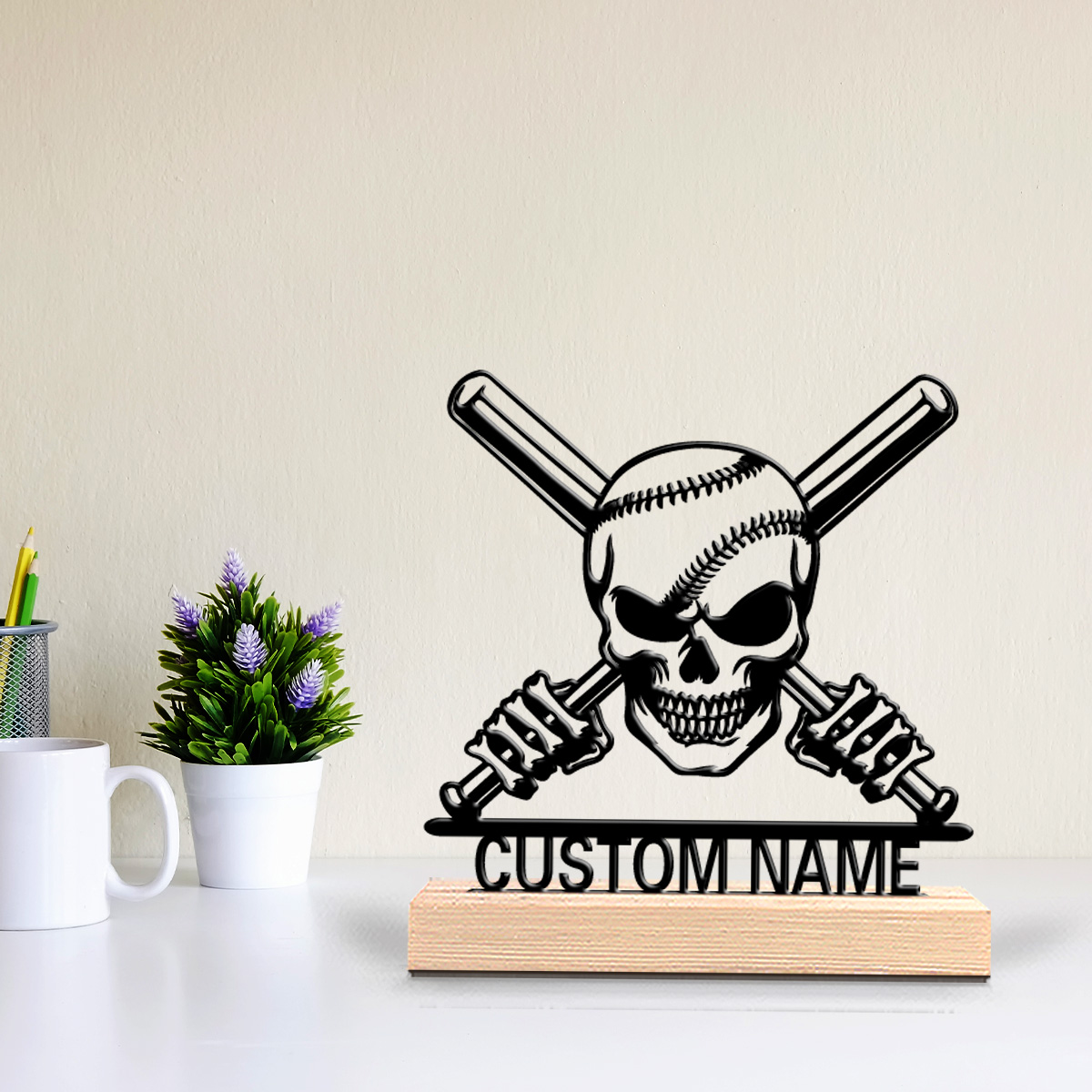 1pc Abstract Skeleton Baseball - огляд і ціна Art Craft Names