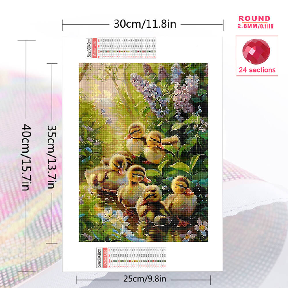 Frameless, 5D DIY Diamond Pain - огляд і ціна Art Craft Duck