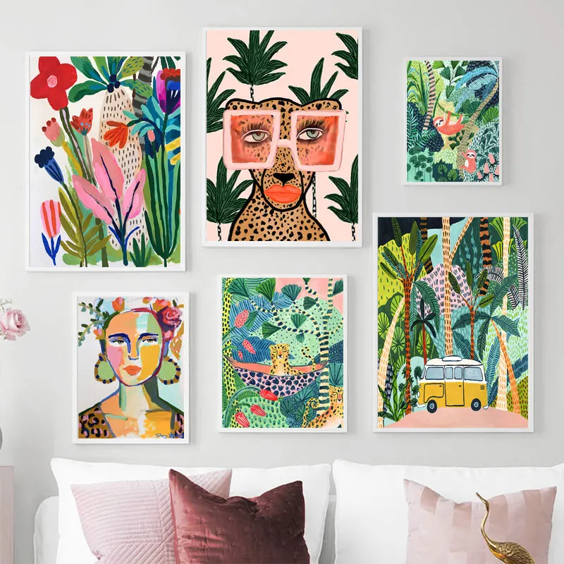 Tropical Colorful Girl Car Flo - огляд і ціна Art Craft Girl