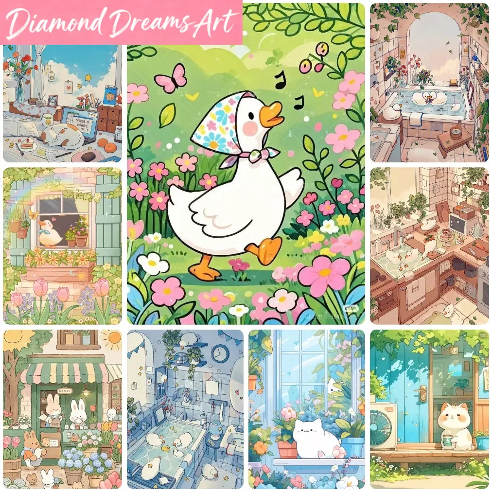 Frameless,Cute Cartoon Animals - огляд і ціна Art Craft Duck