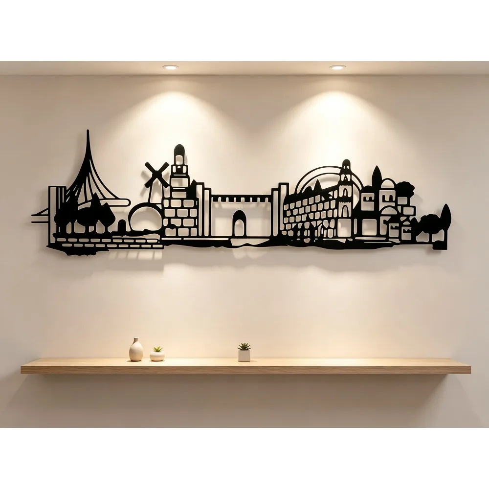 CIFBUY Iron Wall Art Jerusalem - огляд і ціна Art & Craft Qatar