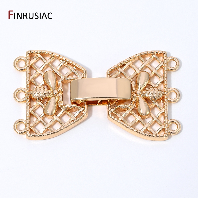 14K Gold Plated Brass 3-Row Pe - огляд і ціна Art Craft Ideas