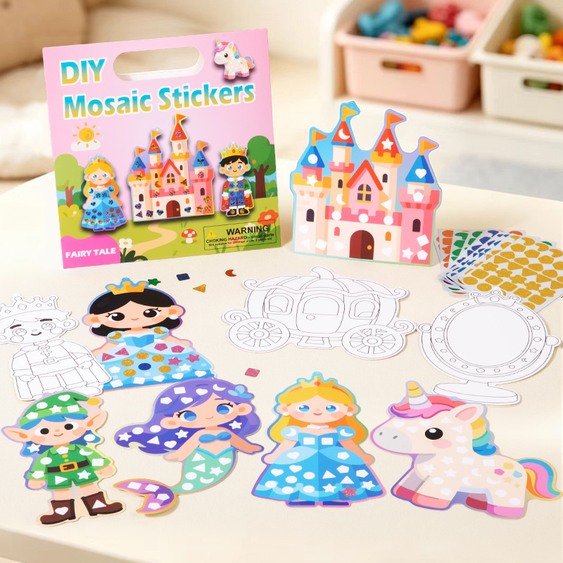 2-in-1 DIY Mosaic Sticker & Co - огляд і ціна Art Craft Dinosaurs
