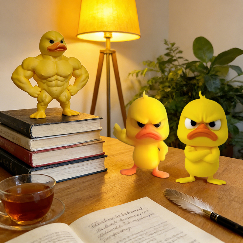 1/3pcs Angry Yellow Duck Statu - огляд і ціна Art Craft Duck